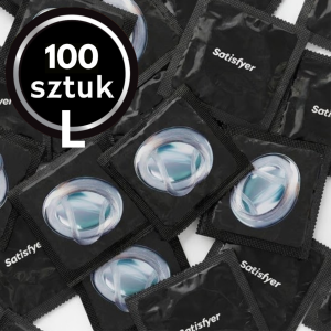 Prezerwatywy SATISFYER Dopasowane do rozmiaru L klasyczne 100 szt