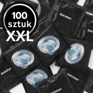Prezerwatywy SATISFYER Dopasowane do rozmiaru XXL duże 100 szt