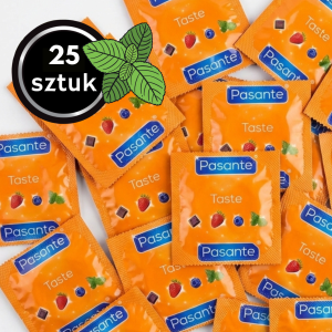 Pasante Mint Prezerwatywy Smakowe Miętowe Oralne Nawilżane 25 szt.