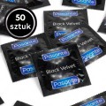 Prezerwatywy czarne Pasante Black Velvet lateksowe nawilżane 50 szt.