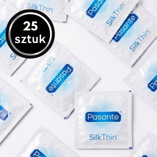 Prezerwatywy ultracienkie Pasante Silk Thin nawilżane 25 szt.