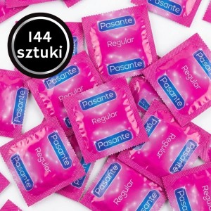 Pasante Regular Prezerwatywy Klasyczne Standardowe Nawilżane 144 szt.