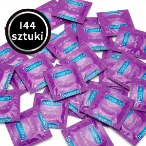 Prezerwatywy Wypustki Pasante Intensity Orgazm Stymulujące 144 szt. Prążkowane 