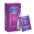 Prezerwatywy stymulujące Pasante Intensity z prążkami i wypustkami nawilżane 12 szt.
