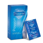 Prezerwatywy Pasante Passion Prążkowane Nawilżane Stymulujące Intensywne 12 szt.