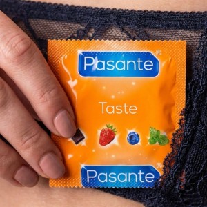 Prezerwatywy Pasante Mint Miętowe Smakowe Oralne Odświeżające 1 szt.