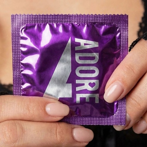 Prezerwatywy prążkowane Pasante Adore Ribbed Pleasures stymulujące nawilżane 1 szt.
