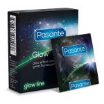 Pasante Glow Prezerwatywy Fluorescencyjne Świecące Nawilżane 3 szt.