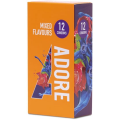 Prezerwatywy Smakowe Pasante Adore Mixed Flavours Kolorowe Zapachowe Mix 12 szt.