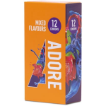 Prezerwatywy Smakowe Pasante Adore Mixed Flavours Kolorowe Zapachowe Mix 12 szt.