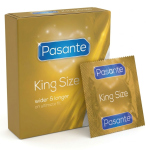 Pasante King Size Prezerwatywy XL Powiększone Duży Rozmiar Nawilżane 3 szt.