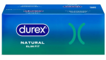 Durex  Natural Slim Fit Prezerwatywy dopasowane mniejszy rozmiar cienkie nawilżane 144 szt.