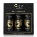 Orgie Sexy Therapy Kit Olejki do Masażu Tantrycznego Zestaw 3x30ml