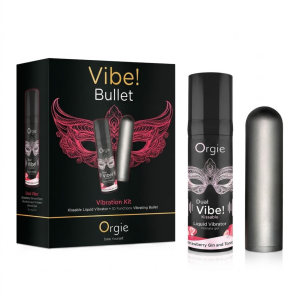Orgie Vibration Kit Płynny Wibrator Truskawka + Mini Masażer Jajko Zestaw