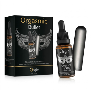 Orgie Clitoral Kit Intense Masażer Bullet + Krople Stymulujące Zestaw