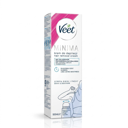 Veet Minima Krem do depilacji bikini i pach z aplikatorem do skóry wrażliwej 100 ml