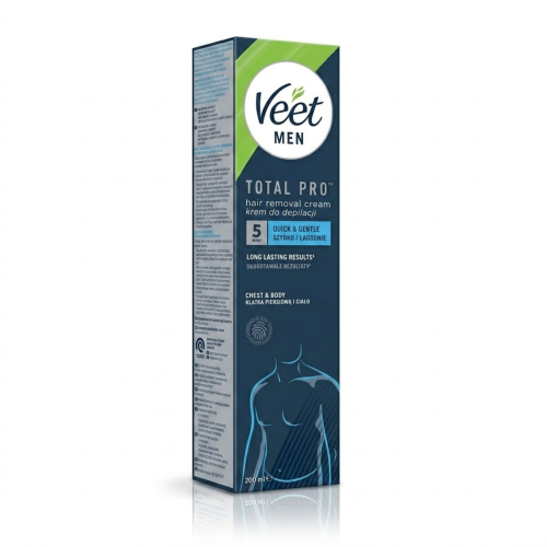 VEET Total Pro Krem do depilacji klatki piersiowej i ciała dla mężczyzn 200 ml
