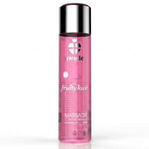 Swede Fruity Love rozgrzewający żel intymny do masażu wino truskawkowe 120 ml