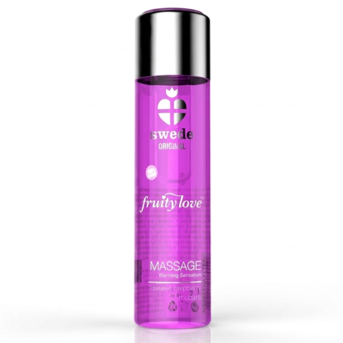 Swede Fruity Love rozgrzewający żel intymny do masażu malina i rabarbar 60 ml 