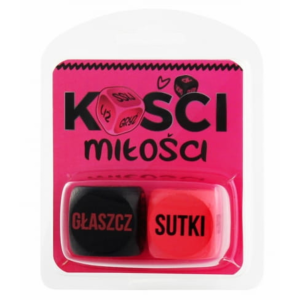 Gra erotyczna miłosne zadania Kości miłości różowo/czarne