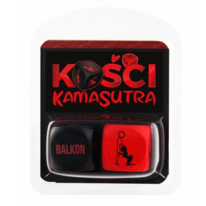 Gra erotyczna w pozycje Kości kamasutra czarno/czerwone