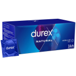 Durex Natural Regular Fit Prezerwatywy klasyczne cienkie nawilżane 144 szt.