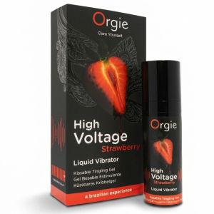Orgie High Voltage Żel Intymny Smakowy Truskawkowy Efekt Mrowienia 15 ml