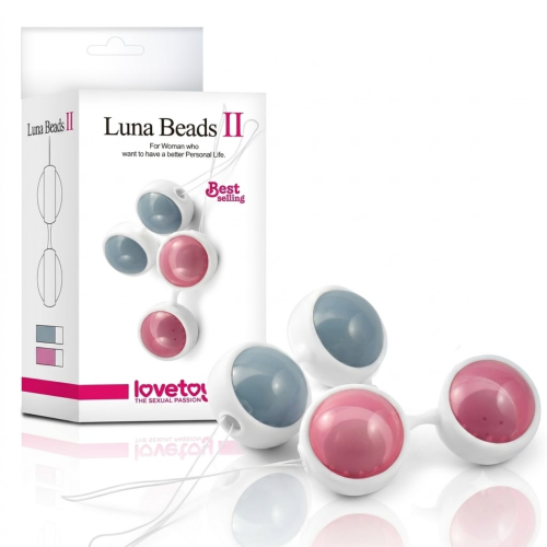Kulki gejszy różowe LOVETOY Luna Beads II