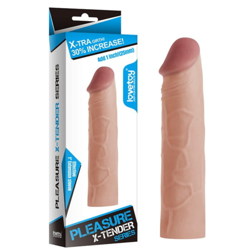 Nakładka na penisa przedłuża powiększa rozmiar 17 cm LOVETOY Add 1 Pleasure x Tender
