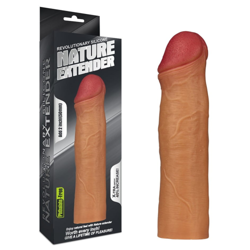 Nakładka na penisa przedłuża powiększa rozmiar 16,5 cm LOVETOY Natural Extender