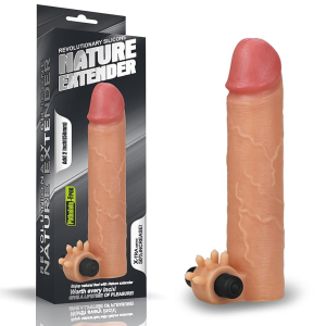 Nakładka na penisa z wibracjami przedłuża powiększa rozmiar LOVETOY Add 2" Nature Extender