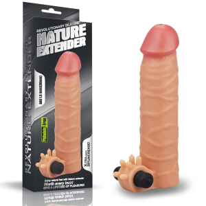 Nakładka na penisa z wibracjami przedłuża powiększa rozmiar LOVETOY Add 1.5" Nature Extender