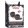 Kajdanki na ręce ekoskóra czarne LOVETOY Hand Cuffs