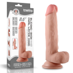 Dildo Lovetoy Sling-Skin Dong 8" cyberskóra przyssawka realistyczne duże 1 szt.