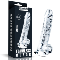 Dildo Lovetoy Flawless Clear 7.5" przezroczyste przyssawka realistyczne 1 szt.