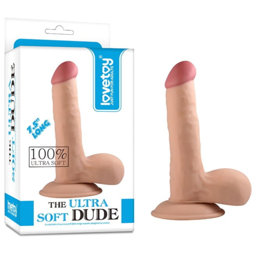 Dildo Lovetoy The Ultra Soft Dude realistyczne z przyssawką 18 cm 1szt.