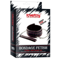 Obroża ze smycza czarna BDSM LOVETOY Collar 