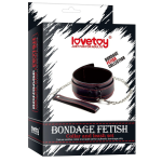 Obroża ze smycza czarna BDSM LOVETOY Collar 