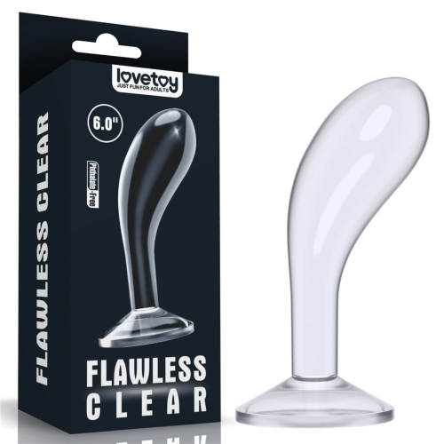 Korek analny Lovetoy Flawless Clear Prostate Plug 6.0'' 1szt.