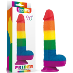 Dildo z przyssawką naturalny wygląd 22 cm LOVETOY Prider 9.0"