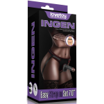 Lovetoy Easy Strap On Set 7.0'' Black