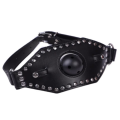 Knebel z kulą i maską czarny PASSION LABS Ballgag with Mouth Mask Black