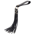 Pejcz bat chłosta BDSM PASSION LABS Whip Black Fetish Black 45 cm