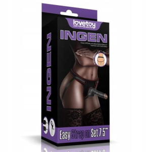 Lovetoy Easy Strap On Set 7.5'' Black