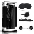 Zestaw BDSM Lovetoy Deluxe Bondage Kit maska knebel piórko 1szt.