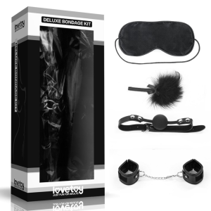 Zestaw Bdsm Maska Piórko Knebel Lovetoy Deluxe Bondage Kit