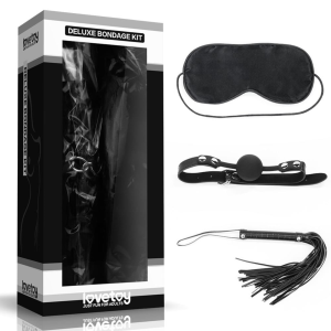 Lovetoy Zestaw BDSM MASKA PEJCZ KNEBEL gadżety erotyczne