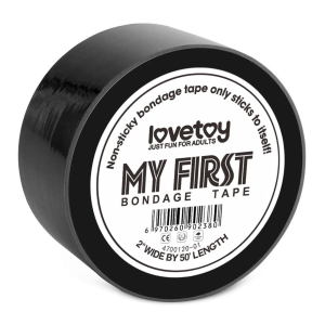 Lovetoy Taśma do krępowania BDSM BONDAGE TAPE czarna