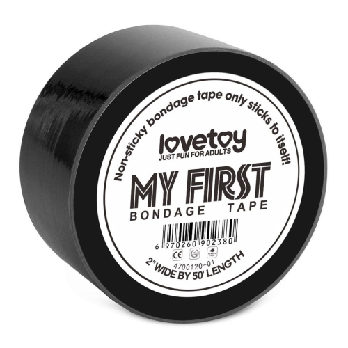 Taśma BDSM Lovetoy Bondage Tape krępowanie czarna 1szt.