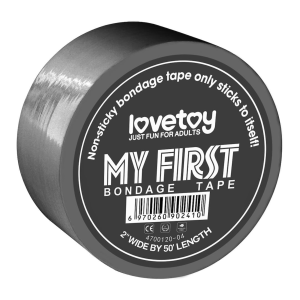 Lovetoy Taśma do krępowania BDSM BONDAGE TAPE szara